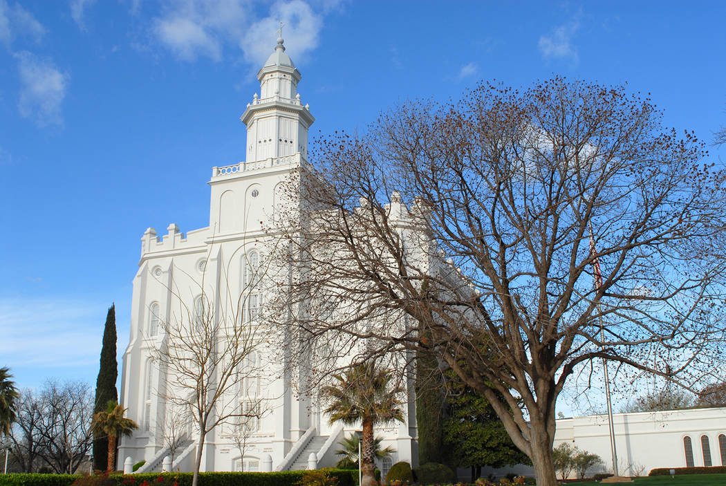 The Church of Jesus Christ of Latter-day Saints temple in St. George, Utah. The temple will be ...