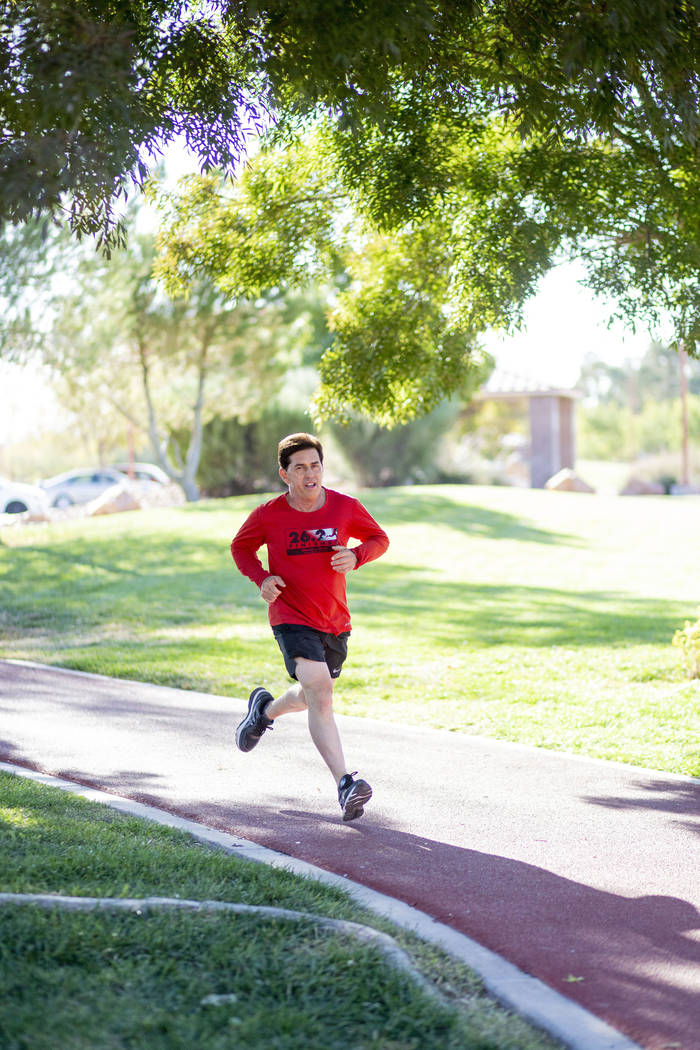 Las Vegan marathon runner Randy Lazer, who had multiple heart surgeries and was "dead&quot ...