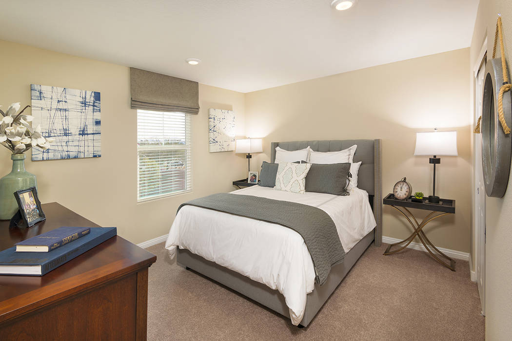 The Griffin town home offers dual master suites. (Mark Skalny/Beazer)