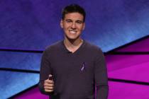 James Holzhauer competes in the "Jeopardy!" Tournament of Champions. (Jeopardy Produc ...