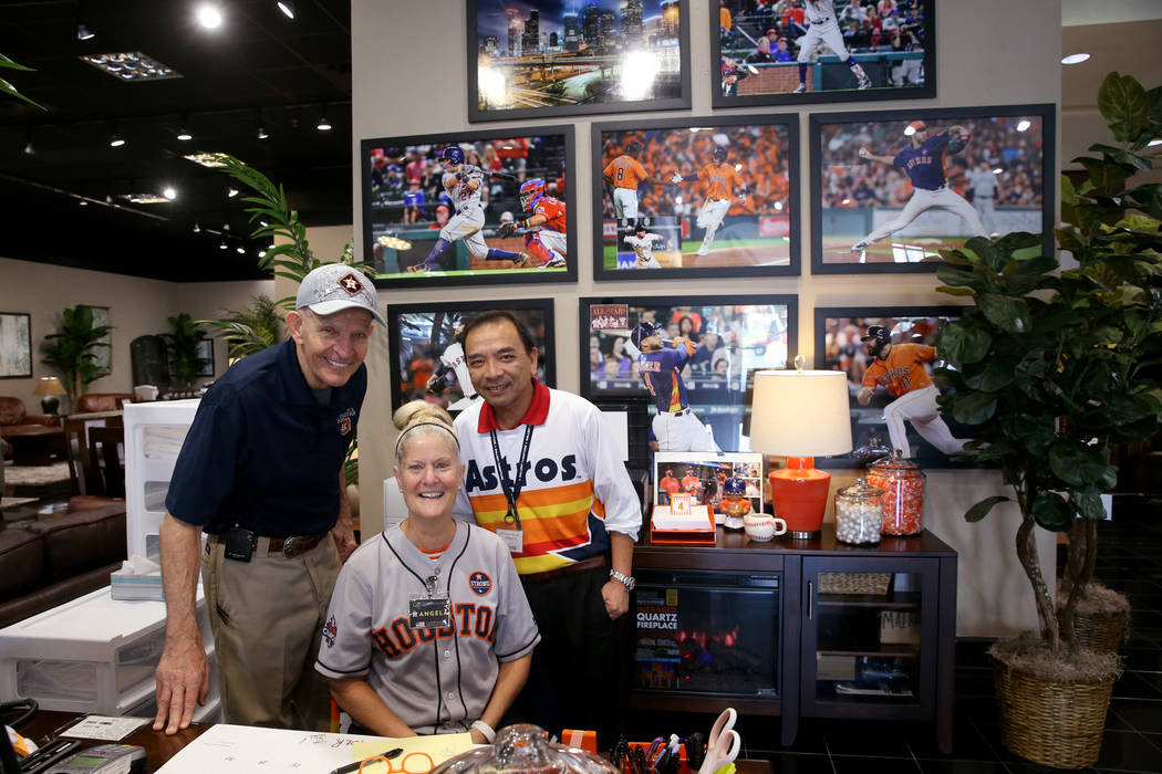 Houston furniture store owner Jim "Mattress Mack" McIngvale, 68, left, with his siste ...