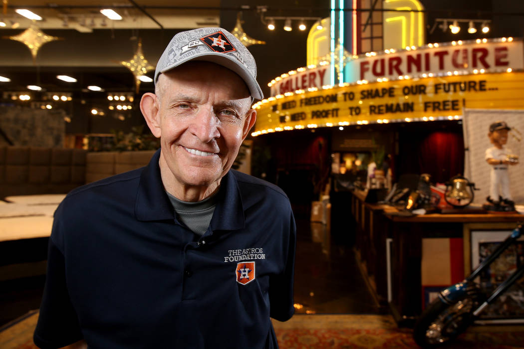 Houston furniture store owner Jim "Mattress Mack" McIngvale, 68, at his main store Tu ...