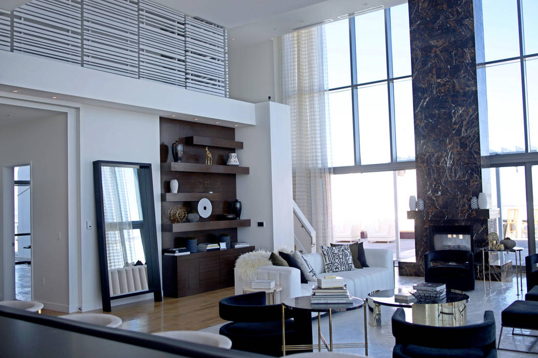 A Palms Place penthouse under renovation that was sold for $12.5 million and is available for r ...