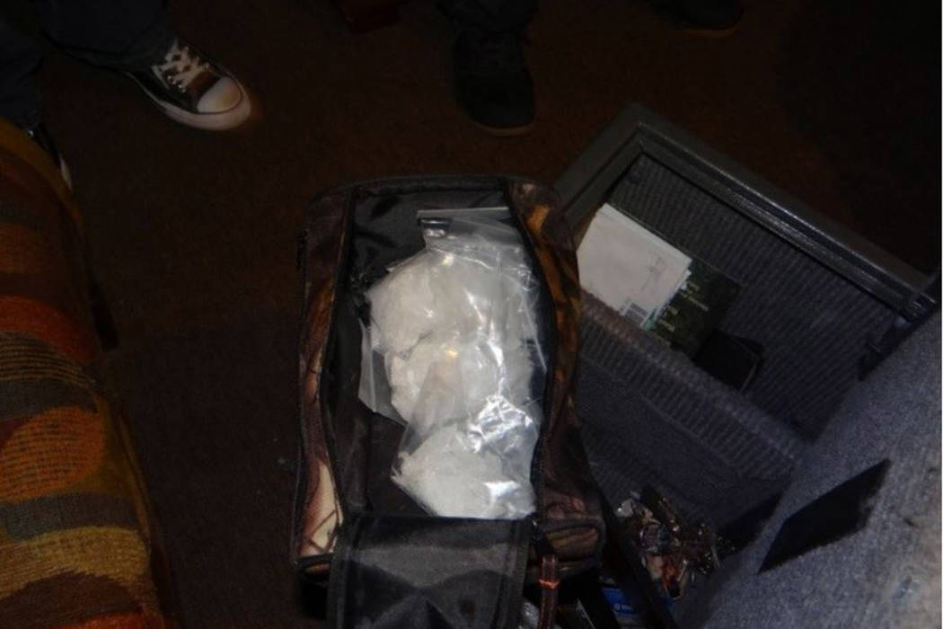 Evidence seized by the Boulder City Police Department against the Brotherhood Motorcycle Club. ...