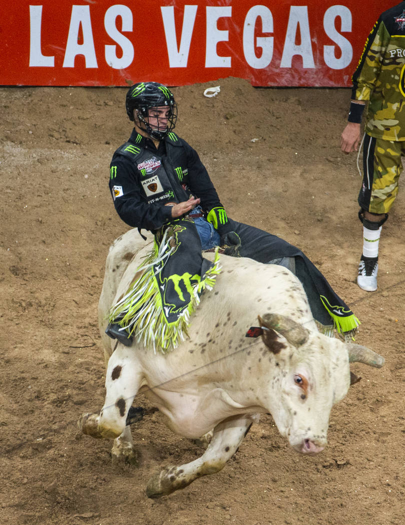 Jose Vitor Lemme lasts another eight seconds atop of Birthday Cake during the third day of the ...