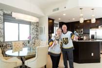 Janice and Gerald Pellar, avid Vegas Golden Knights fans and Baton Rouge natives, are loving li ...
