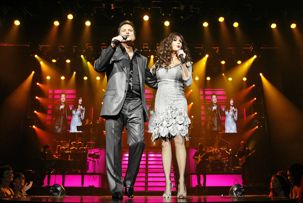 Marie and Donny Osmond perform at the Flamingo Sept. 25, 2008. (Las Vegas Review-Journal file p ...