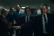 Frank Sheeran (Robert De Niro) is both defender and confidante to Jimmy Hoffa (Al Pacino). &#xa ...