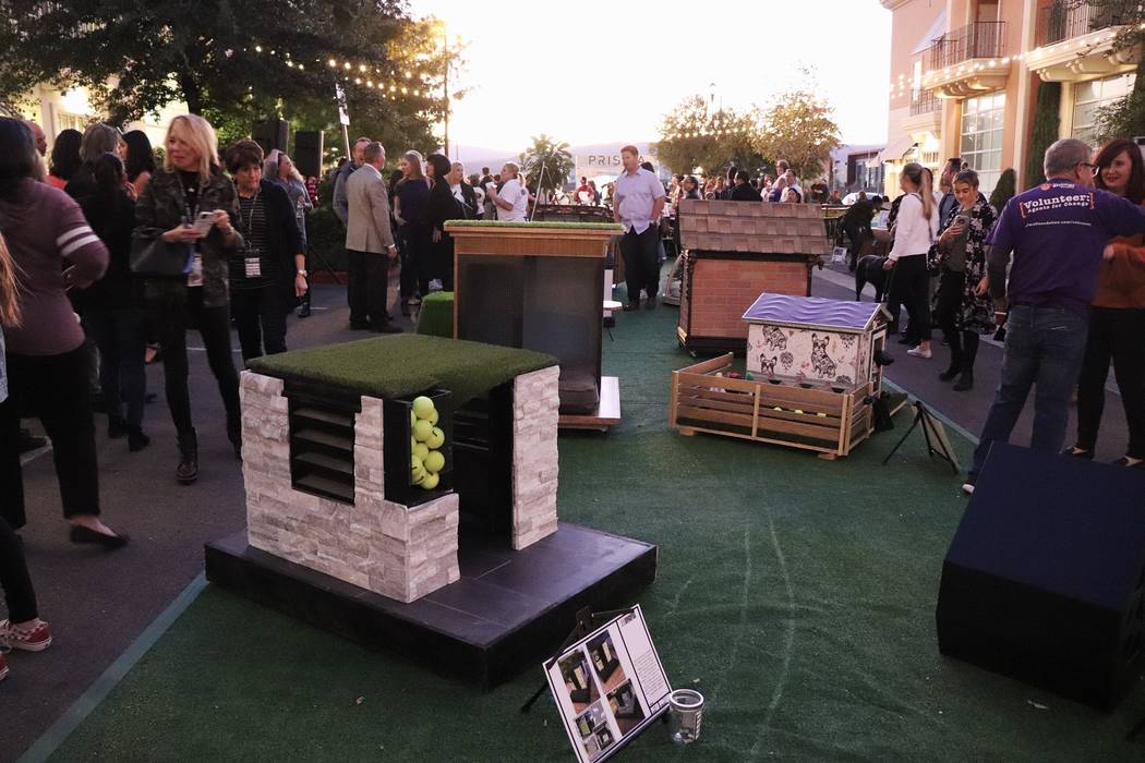 The inaugural Doghouses of Distinction event benefited The Animal Foundation. (Luxus DESIGN BUILD)