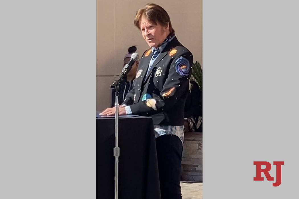 John Fogerty is shown at Veterans Village No. 2, where he dedicated a new affordable-housing re ...