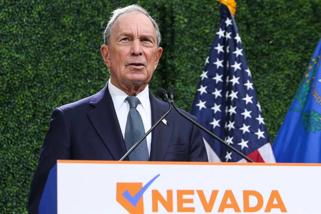 Michael Bloomberg. (Caroline Brehman/Las Vegas Review-Journal) @carolinebrehman