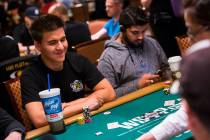 Las Vegas resident and "Jeopardy!" sensation James Holzhauer competes in the $1,500 b ...