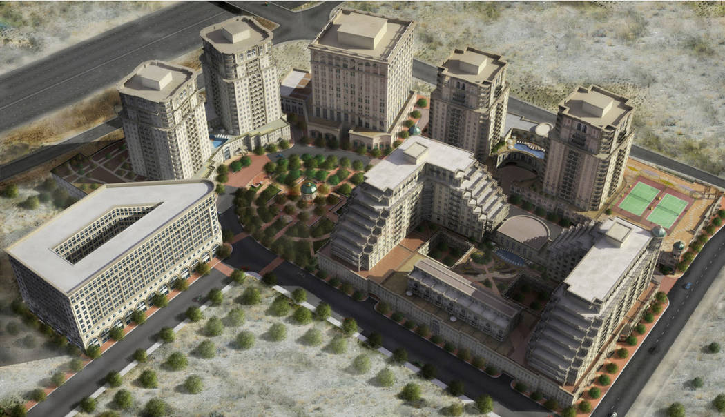 A rendering of Sullivan Square, which was a proposed high-rise project in Las Vegas that was ne ...