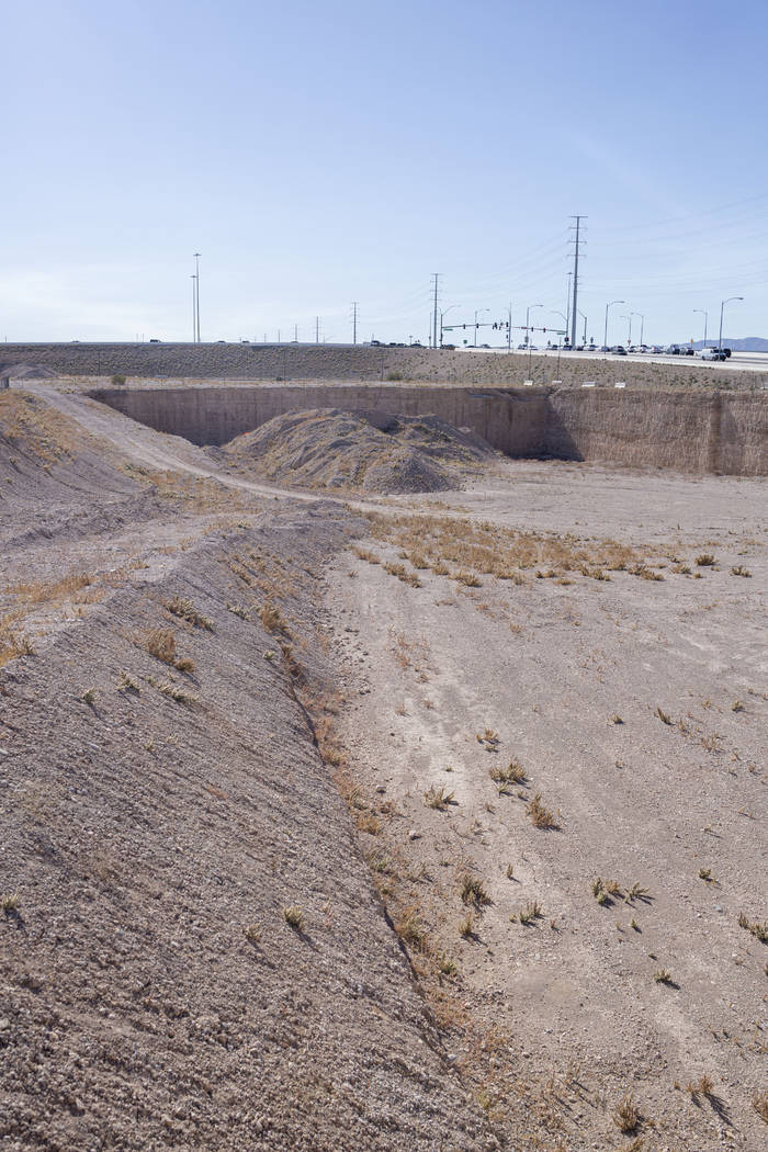 Vacant land at the southeast corner of Sunset Road and Durango Drive in Las Vegas, Thursday, No ...