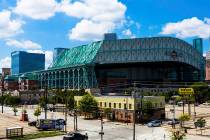 FILE - This Sept. 11, 2016 file photo shows a view of Minute Maid Park in downtown Houston. Maj ...