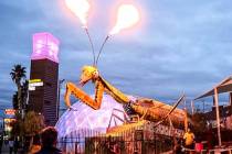 Silent Disco Sunday returns to Downtown Container Park this weekend. (Joshua Dahl/Las Vegas Rev ...