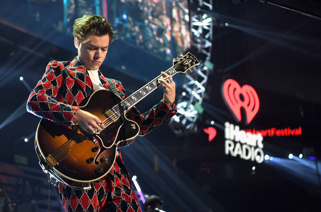 LAS VEGAS, NV - SEPTEMBER 22: Harry Styles performs onstage during the 2017 iHeartRadio Music ...