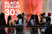 Black Friday sale shoppers arrive at the Galleria at Sunset mall on Friday, Nov. 23, 2018. Bizu ...