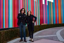 David Walker, the CEO of the Nevada Museum of Art, and Heather Harmon, the deputy director of t ...