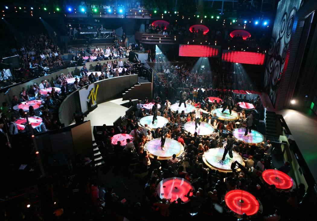 Dancers perform during the "MTV Video Music Awards" show at The Pearl theater inside the Palms ...
