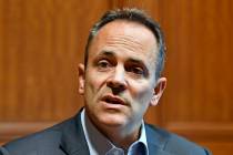 Kentucky Governor Matt Bevin discusses the upcoming recanvass of the Governor's race in Frankfo ...