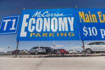 The Economy Parking Lot at McCarran International Airport on Thursday, June 28, 2018, in Las Ve ...