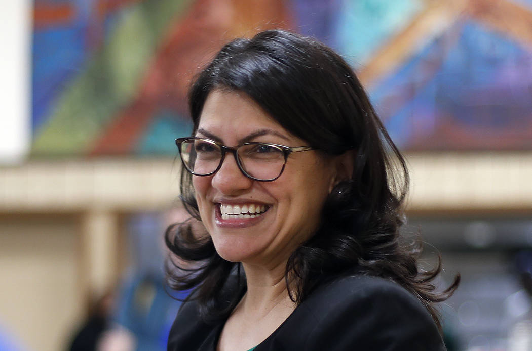 Rashida Tlaib of Michigan. (AP Photo/Paul Sancya)