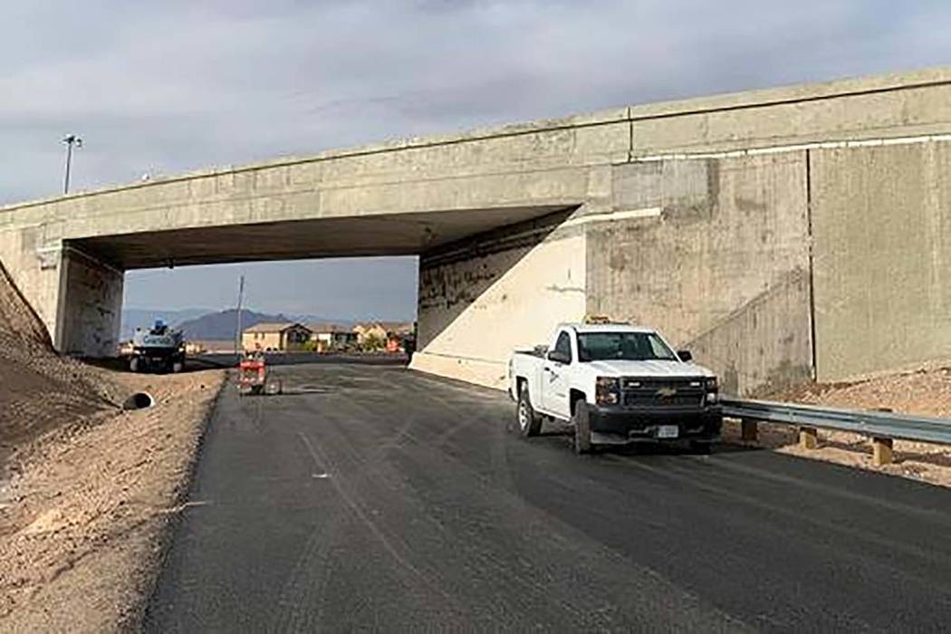 A newly reconstructed bridge on Boulder Highway in Henderson is complete. The $2.45 million bri ...