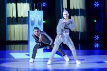 Top 10 contestants Anna Linstruth (R) and Benjamin Castro (L) perform a Hip-Hop routine to “L ...
