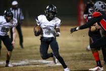 Palo Verde's Charron Thomas (2) runs the ball against Las Vegas during the first half of a foot ...
