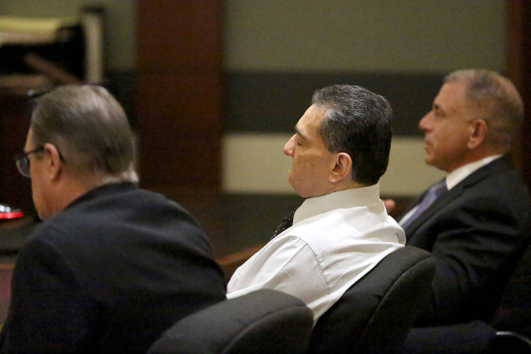Manuel Mata III, center, listens as a jury's verdict finds him of guilty on Monday, November 18 ...