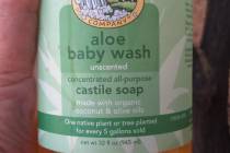 This unscented castile soap sold as a baby shampoo has been certified organic by one of the cer ...