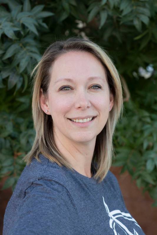 Michelle Burton, first year master's student at Nevada State College in Henderson on Monday, No ...