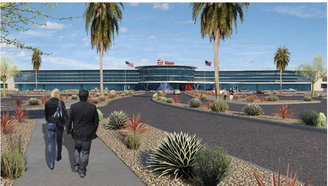 Haas Automation plans to build a manufacturing facility in Henderson, a rendering of which is s ...