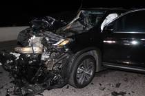 A woman was killed in a two-car collision that shut down U.S. 95 for hours near Beatty on Monda ...