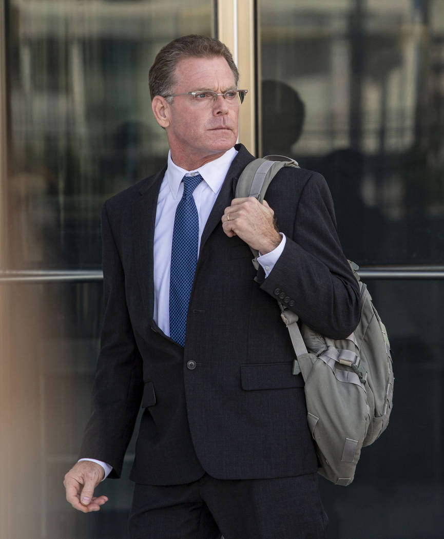 Douglas Haig leaves the Lloyd George U.S. Courthouse after pleading guilty on Tuesday Nov. 19, ...