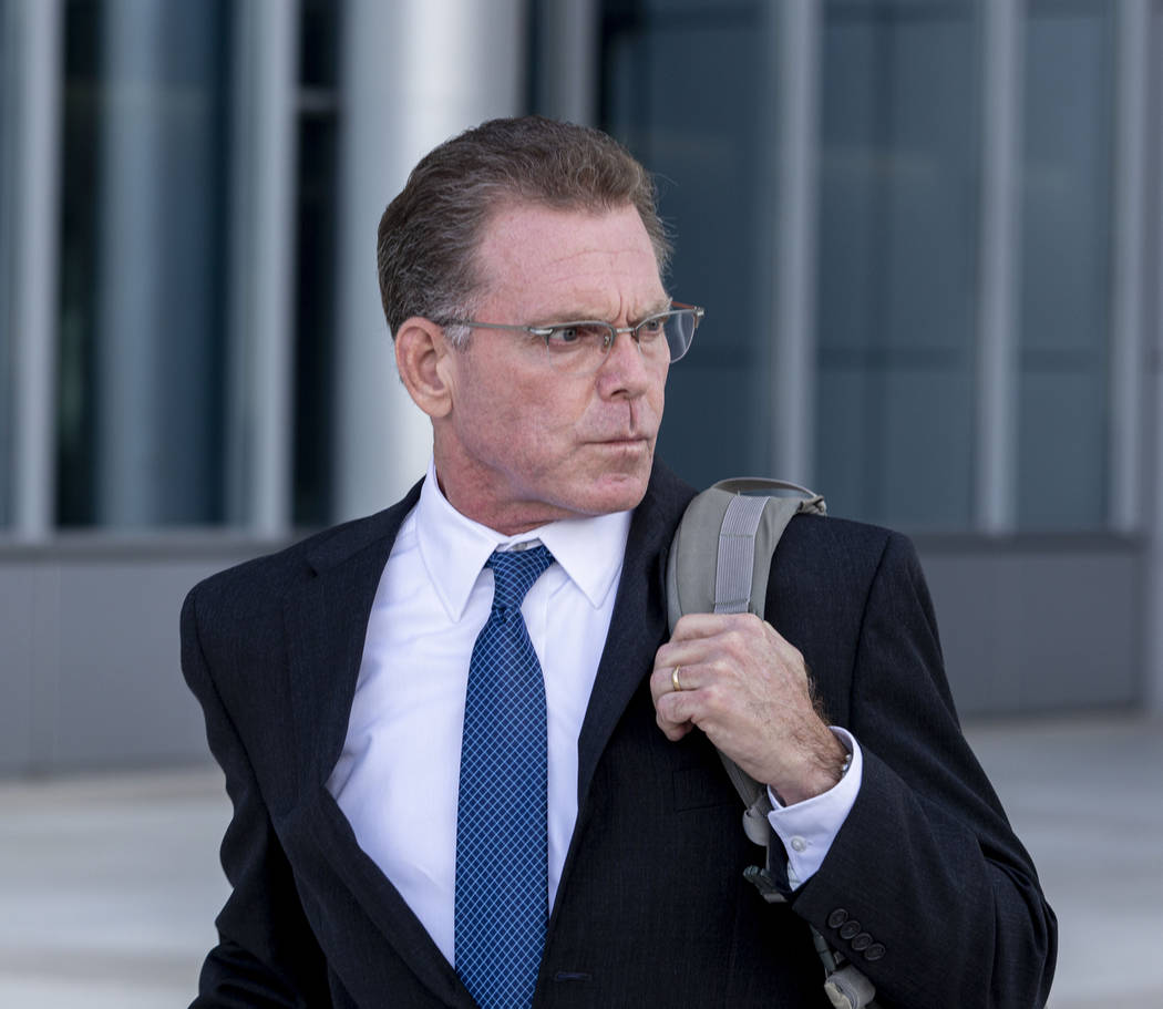 Douglas Haig leaves the Lloyd George Federal Courthouse after pleading guilty Tuesday Nov. 19, ...