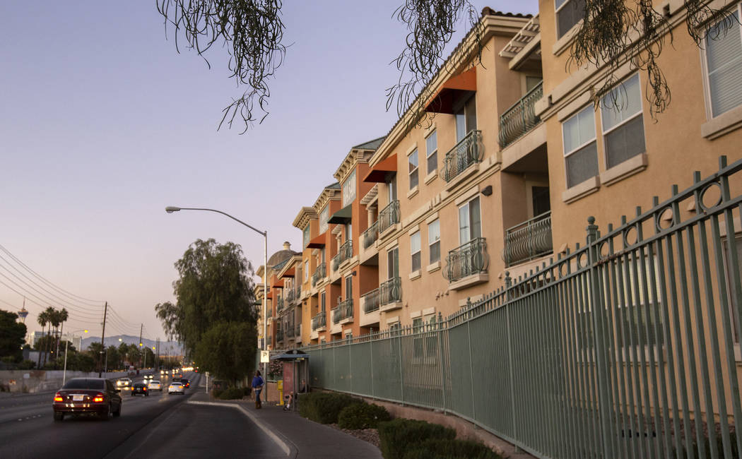 The Las Vegas Grand apartments on Monday, Nov. 18, 2019, in Las Vegas. (Ellen Schmidt/Las Vegas ...