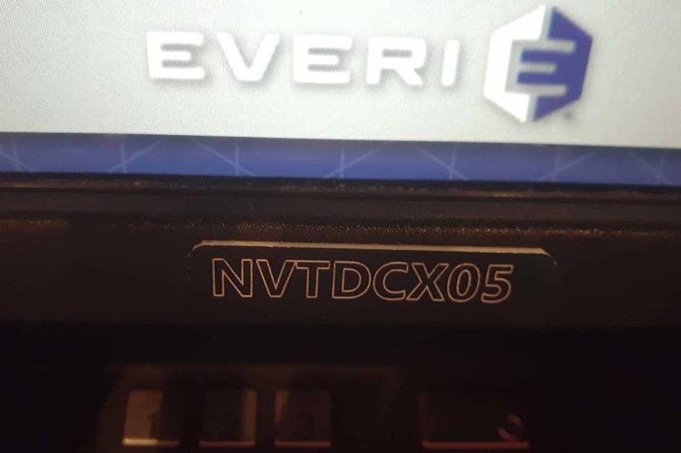 An Everi CXC 5.0 machine at The D Las Vegas. (Tony Garcia/Las Vegas Review-Journal)