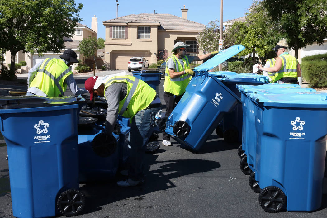 Stricter Chinese recycling import rules increase Las Vegas trash fees