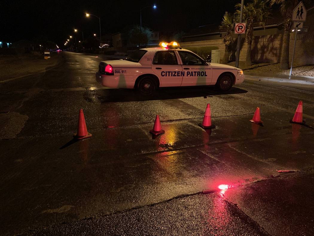 North Las Vegas police were investigating a shooting Wednesday, Nov. 20, 2019, at an apartment ...