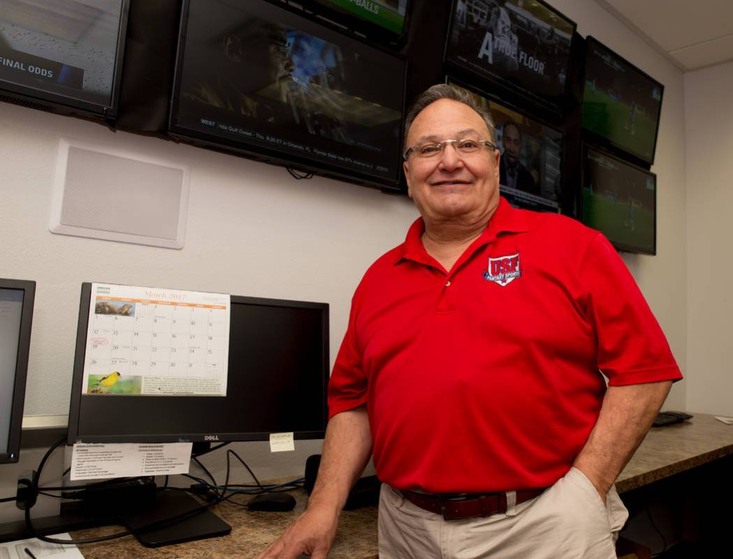 Vic Salerno, president of USFantasy Sports, stands for a photo on March 16, 2017 inside the "wa ...
