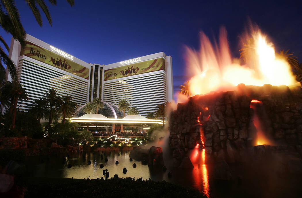 The MIrage is shown on the Las Vegas Strip, Nov. 18, 2009. The Mirage, once considered the Stri ...