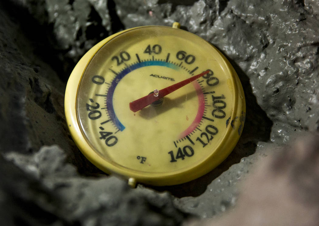 The temperature in Richard Roman's mine home ranges between 70-85 degrees tucked in the hillsid ...
