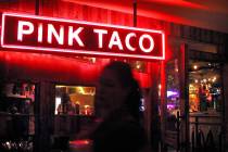 A sign for the Pink Taco inside the Hard Rock Hotel Casino, Wednesday Feb.26, 2003. (Las Vegas ...