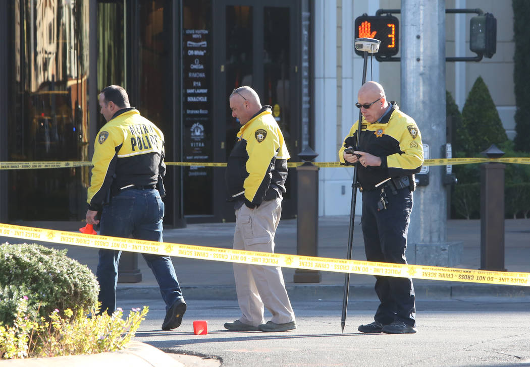 Las Vegas police are investigating a hit-and-run crash involving a pedestrian on the Las Vegas ...
