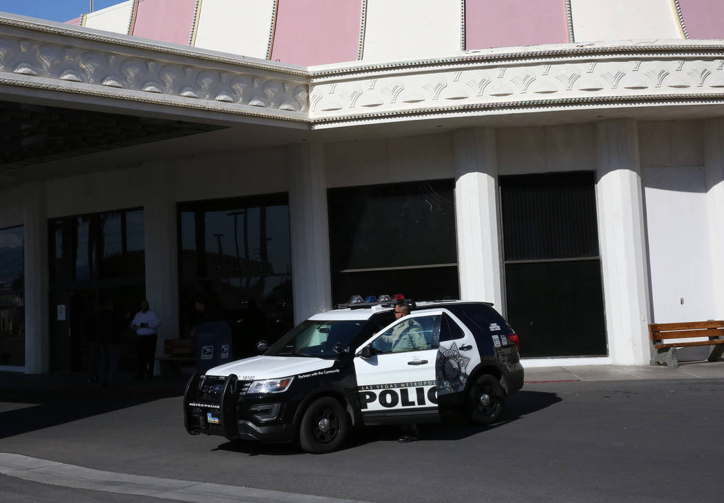 Las Vegas police investigate after a man with a firearm barricaded himself in a room at Circus ...