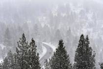 Last week, a good dusting of snow along the Mt. Rose Highway near Reno slowed traffic. This wee ...