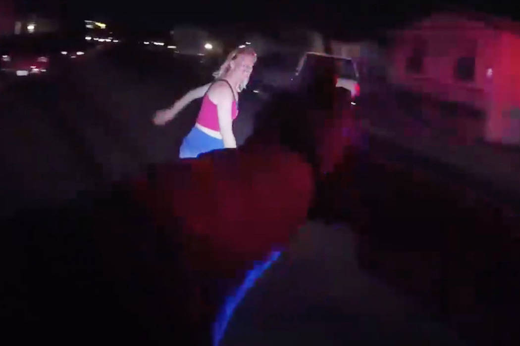 The screenshot from a video provided by Metropolitan Police Department shows Sommer Richards in ...