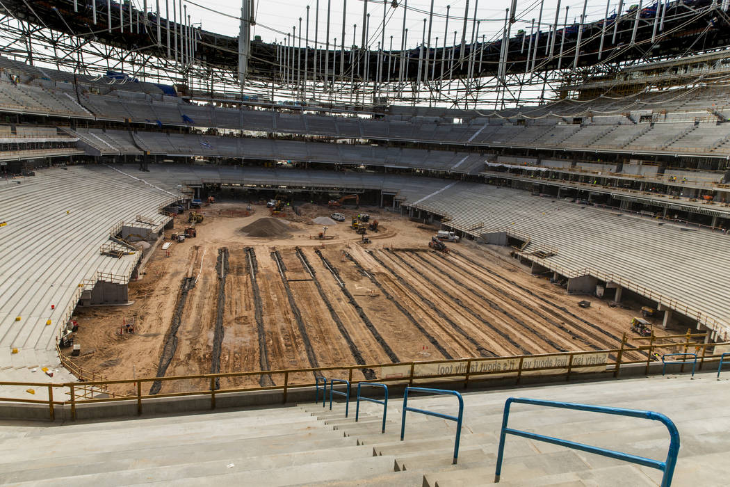 Final Lift Of Raiders Allegiant Stadium Roofing System Pushed To